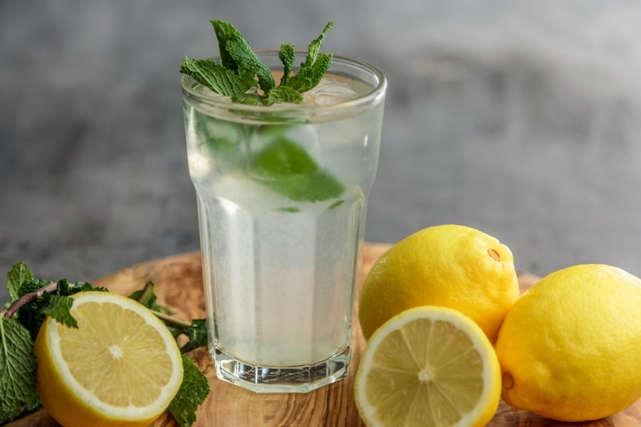 hydrate with lemon water