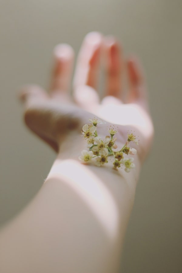 Essential oils on skin