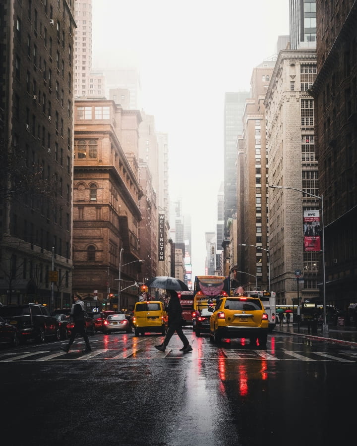 rainy in march for new york